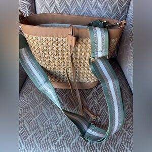 Tommy Bahama woven crossbody bag
